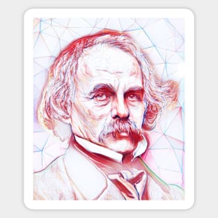 Nathaniel Hawthorne Portrait | Nathaniel Hawthorne Artwork Sticker